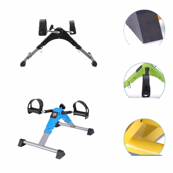 Pedal de pie y brazo portátil ejercitador plegable Mini bicicleta estacionaria Wyz21844