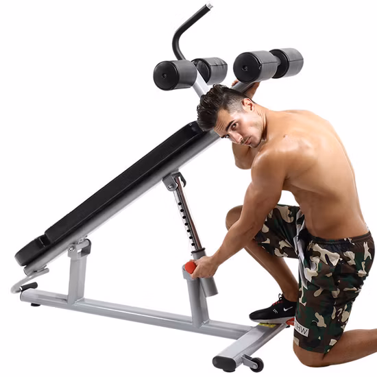 Silla de Fitness de fuerza, banco plano con mancuernas, banco de entrenamiento, ejercicio ajustable, banco de pesas de gimnasio comercial