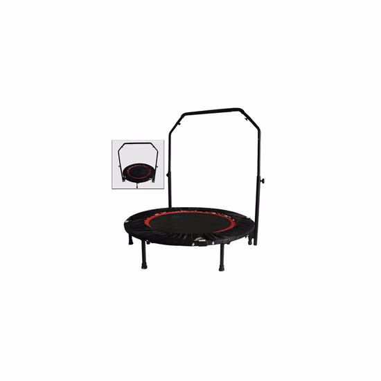 Mini trampolín de fitness para el hogar plegable para interiores con cama de salto Handril para adultos